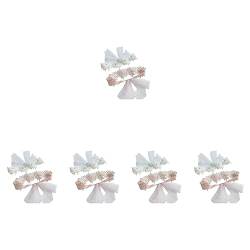 Toyvian 10 Stk Spitzenstirnband Kopftuch Mit Babyschleifen Blumenbaby-kopfschmuck Haargummis Für Mädchen Säuglingsblume Geblümtes Haarband Für Babys Ohrring Perle Neugeboren Blitz Weiß von Toyvian