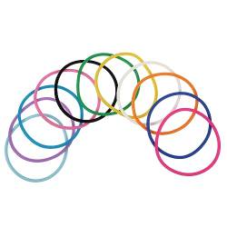 Toyvian 10st Silikonarmband Elastische Stretch-armbänder Regenbogen-gelee-armbänder Leuchtende Haargummis Neon-jelly-armband Gelee-weiche Armbänder Scheinen Rundes Armband Kind Kieselgel von Toyvian