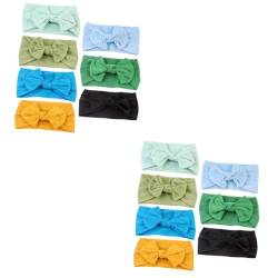 Toyvian 14 Stk Nylonschleifen Baby-Haargummi Nylon-Stirnband Haarbänder für Babys Tiara haarschmuck baby haarband Schleife-Stirnband Europäisch und amerikanisch Kopfbedeckung Schal Kind von Toyvian