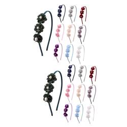 Toyvian 20 Stk Perlenstirnbänder Pailletten-stirnbänder Für Frauen Stirnband Haaraccessoires Haarschmuck Perlenstirnband Perle Haarreifen Blumen Damen Temperament von Toyvian