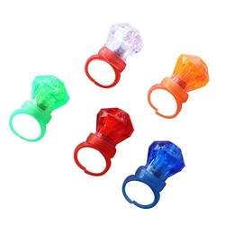 Toyvian 24 Stücke Bunte Led Fingerrings Leuchten Diamant Ringe Spielzeug Party Favors für Kinder von Toyvian