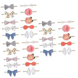 Toyvian 3 Sätze à 10 Stk Baby Stirnband Mädchen Elastische Blumenbögen Anzüge Für Kinder Blumen Stirnbänder Für Neugeborene Baby-party-kopf Elastizität Kleinkind Künstliche Nylon von Toyvian