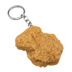 Toyvian Chicken Nugget Keychain Chicken Wing Ornament Metall Schlüsselbund Metall Schlüsselanhänger Geldbörse Charms Anhänger Chicken Nuggets Anhänger Lebensmittelbeutel Anhänger von Toyvian