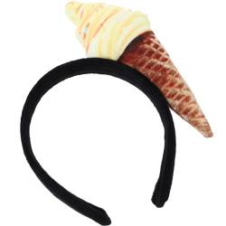 Toyvian Eistüten-Stirnband – Neuartige Haarreifen In Eistütenform Mini-Essen-Kopfbedeckung Osterkostüm Partyzubehör Haar-Accessoire von Toyvian