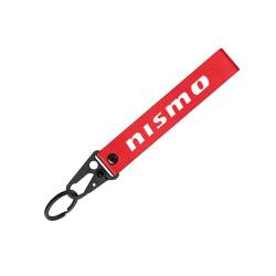 Auto Schlüsselanhänger Verbundfaser metall Kompatibel mit für Nissan Nismo Almera Tiida - Geschenk für Männer Frauen Autozubehör,S-A von TrUkd