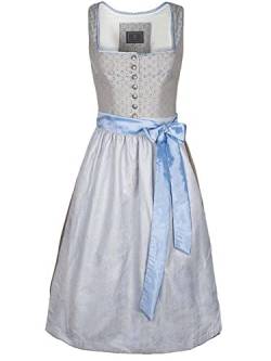 Trachten Deiser Dirndl Beata 70er Länge eisblau | 70cm Rocklänge midi | Schlichtes Midi-Dirndl (as3, Numeric, Numeric_36, Regular, Regular) von Trachten Deiser