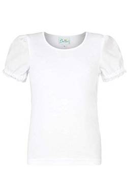 Trachten Stoiber Mädchen Mädchen Trachten-Shirt weiß, WEIß, 104 von Trachten Stoiber