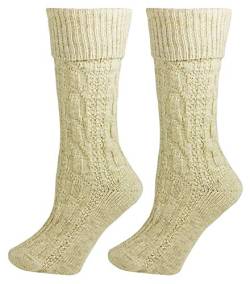 Trachtensocken Natur kurz Gr. 47-48 - Strümpfe zu Lederhose und Trachten von Trachtenland