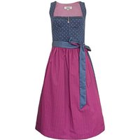 Trachtenmode Hiebaum Dirndl 'Juliet' - Traditionell, Blau Beere 70cm von Trachtenmode Hiebaum