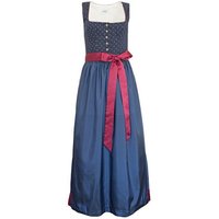 Trachtenmode Hiebaum Dirndl Langes Damen Kleid 'Meredith' Traditionell, Blau von Trachtenmode Hiebaum