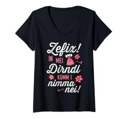 Trachtenshirt Dirndl Tshirt Damen Passend für Oktoberfest T-Shirt mit V-Ausschnitt von Trachtenshirt Damen T-Shirts Dirndl