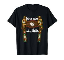 Lausbua Lausmadl Kinder Trachten Lederhose Ersatz Lederhosn T-Shirt von Trachtenshirt Dirndl Ersatz Shirt Bayrische Tracht