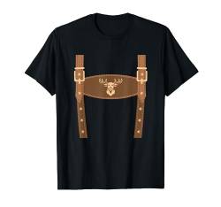 Lederhose Attrappe Tracht Lederhose Ersatz Lederhosn T-Shirt von Trachtenshirt Dirndl Ersatz Shirt Bayrische Tracht