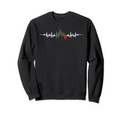 Day Trading Heartbeat EKG Pulse Börsenhändler Sweatshirt von Trading & Investing Apparel