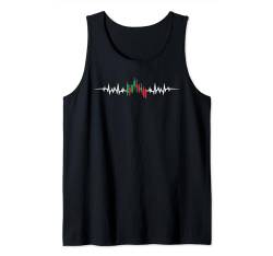 Day Trading Heartbeat EKG Pulse Börsenhändler Tank Top von Trading & Investing Apparel