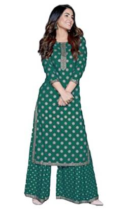 Traditional Jaipur Damen Rayon Smarty Kurti in attraktivem Design mit Pant Set Party Wear Dres (X-Large) von Traditional Jaipur