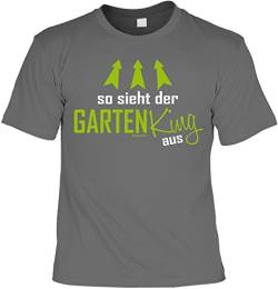 Hobbygärtner T-Shirt Garten Shirt Damen Herren Tshirt Shirt Gartenfreunde Kleingärtner Gärtner Geburtstag Geschenk So Sieht der Garten King aus von Träumeland