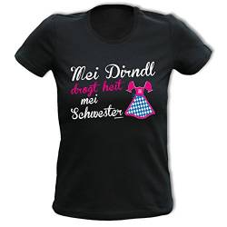 lustiges Oktoberfest Shirt Damen Volksfest T-Shirt Mädchen - MEI Dirndl drogt MEI Schwester (M, MEI Dirndl) von Träumeland
