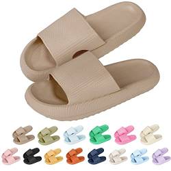 Trafagala Hausschuhe Damen Herren Airfoot Cloud Schlappen Cozy Slides Sommer Wolkenschuhe Bequeme Rutschfeste Badelatschen Badeschlappen FüR Langes Stehen Sandalen Plateau von Trafagala