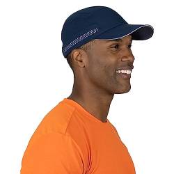 TrailHeads Cap Herren Sommer zum Joggen – Sport Kappe Herren Sommer – Recycelte Laufkappe Herren - Marineblau von TrailHeads