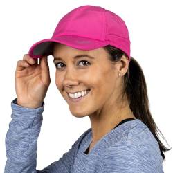 TrailHeads Damen Laufmütze mit UV-Schutz | UPF 50 Hüte | Sommerhüte für Damen | Outdoor Hüte, Helles Rosa, Einheitsgröße von TrailHeads