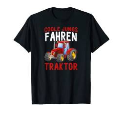 Coole Jungs fahren Traktor Landwirtschaft Trecker Biobauer T-Shirt von Traktor Bauer Evolution Landwirt Gülle Mann Jungs