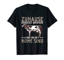 Trecker Biobauer Zuhause ist da wo meine Kühe sind T-Shirt von Traktor Bauer Evolution Landwirt Gülle Mann Jungs