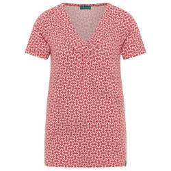 Tranquillo - Women's Jersey-Shirt mit V-Ausschnitt - T-Shirt Gr L rosa von Tranquillo