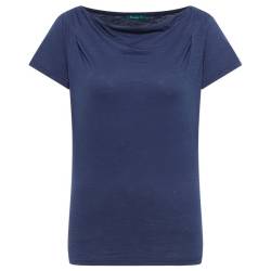Tranquillo - Women's Jersey-Shirt mit Wasserfallausschnitt - T-Shirt Gr L blau von Tranquillo