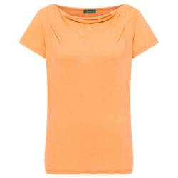 Tranquillo - Women's Jersey-Shirt mit Wasserfallausschnitt - T-Shirt Gr L orange von Tranquillo
