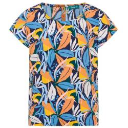Tranquillo - Women's Lockere EcoVero Bluse - T-Shirt Gr 40 bunt von Tranquillo