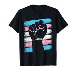 Power Fist Trans-gender Pride Social Justice Equality LGBTQ T-Shirt von Trans-gender Cloths Gift Trans Pride LGBT-Q Ally