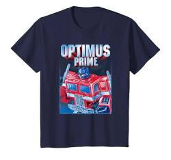 Kinder Transformers Optimus Prime Retro Cube Hero Pose T-Shirt von Transformers