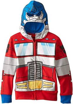 Transformers Big Boys' Optimus Prime Character Hoodie, Reds, Large von Transformers