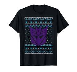 Transformers Christmas Retro Decepticon Ugly Sweater Style T-Shirt von Transformers