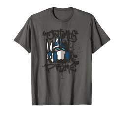 Transformers Classic Optimus Prime Graffiti Face Portrait T-Shirt von Transformers