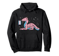 Chinese Dragon Transexual Flag Transsexual Trans Pride LGBT Pullover Hoodie von Transgender Clothes Transsexual LGBT Trans Gifts