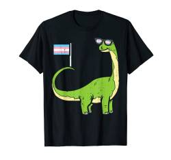 Brontosaurus Dinosaur Dino LGBT Transgender Trans Pride T-Shirt von Transgender Shirts Transsexual LGBT Trans Gifts