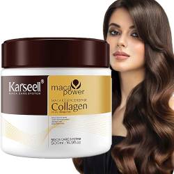 Karseell Collagen Hair Treatment 479.1 g 500ml Deep Repair Conditioning Argan Oil Collagen Hair Mask Essence for Dry Damaged Hair von Transplant