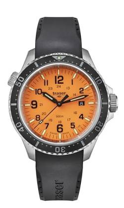 Traser Herren Analog Quarz Uhr mit Silikon Armband 109380 von Traser