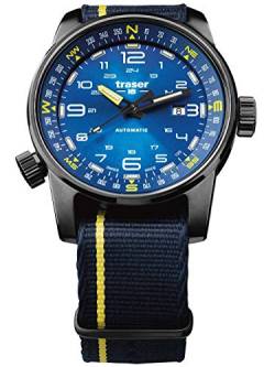 Traser Herren Analog Schweizer Automatikwerk Uhr mit Textil Armband 107719 von Traser