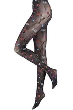 Trasparenze Platino Tights -Nero-XL/4 von Trasparenze Hosiery