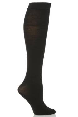 Trasparenze Damen 1 Paar Jennifer Merino Wool Kniestrümpfe in 8 Farben - One Size - Schwarz von Trasparenze