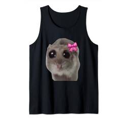 Official Sad Hamster Meme Tank Top von Trauriger Hamster Schüchtern Meme Fan Geschenk