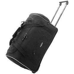 Travelers Club Adventure Reisetasche mit Rollen, Schwarz, 22-Inch, Adventure Reisetasche mit Rollen von Travelers Club