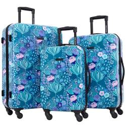 Travelers Club Bella Caronia Voguish Handgepäck-Set, 3-teilig oder 50,8 cm, Wüstenmuster, 20" Carry-On, Bella Caronia Voguish Handgepäck-Set, 3-teilig oder 50,8 cm von Travelers Club