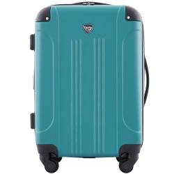 Travelers Club Chicago Hardside Erweiterbares Spinner Gepäck, Blaugrün/EIN Hauch von Paradies (Trace of Paradise), 20" Carry-On, Chicago Hartschalengepäck, erweiterbar von Travelers Club