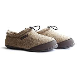 Travelin' Männer Back-Home Men Home slipper Home Filt/Wolle warm latschen - Sand 43 von Travelin'