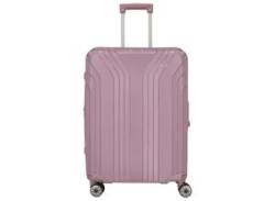 Hartschalen-Trolley TRAVELITE "ELVAA M" Gr. B/H/T: 47 cm x 66 cm x 26 cm 72 l, rosa (rosé) Koffer Hartschalenkoffer von Travelite