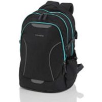 Travelite Basics Schulrucksack Anthrazit-Neontürkis von Travelite